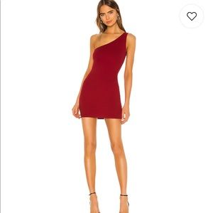 NBD mini dress in cherry red